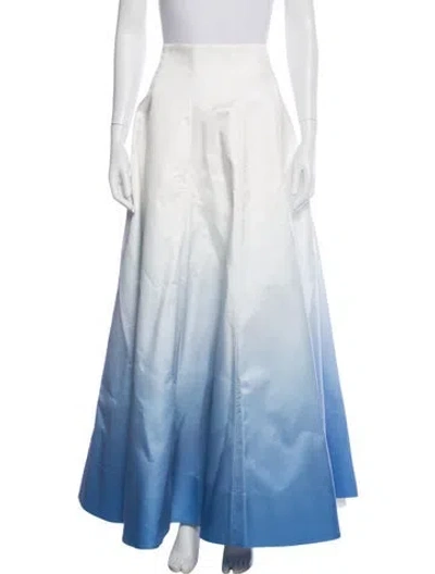 Pre-owned Acler Printed Long Skirt In Blue