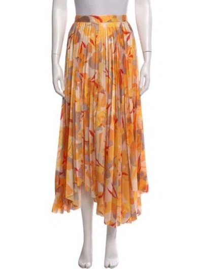 Pre-owned Acler Printed Midi Length Skirt