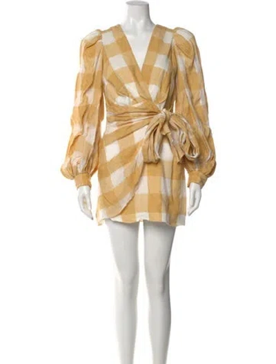 Pre-owned Acler Printed Mini Dress In Multi