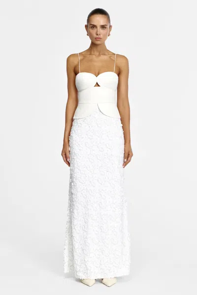 Acler Pryde Maxi Dress In White