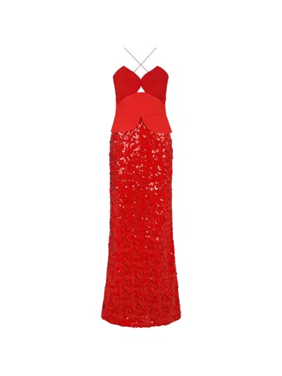 Acler Pryde Maxi Dress In Red