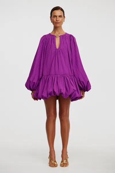 Acler Radmoor Mini Dress In Purple