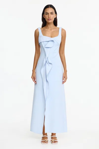 Acler Realbart Maxi Dress In Blue