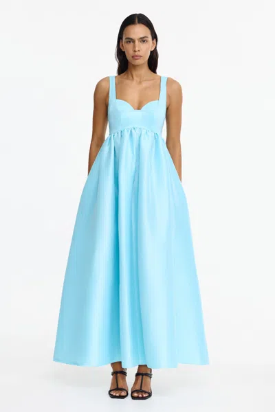 Acler Redin Maxi Dress In Blue