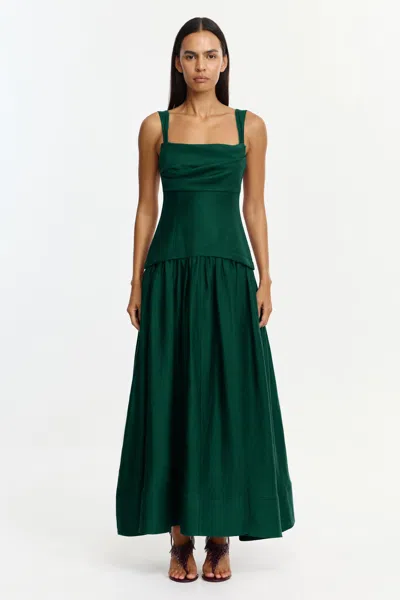 Acler Reeve Maxi Dress In Green