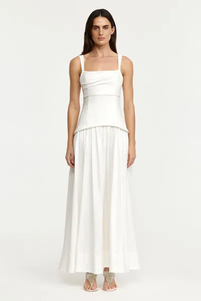 Acler Reeve Maxi Dress In White
