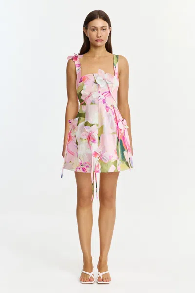 Acler Reeve Mini Dress In Pink