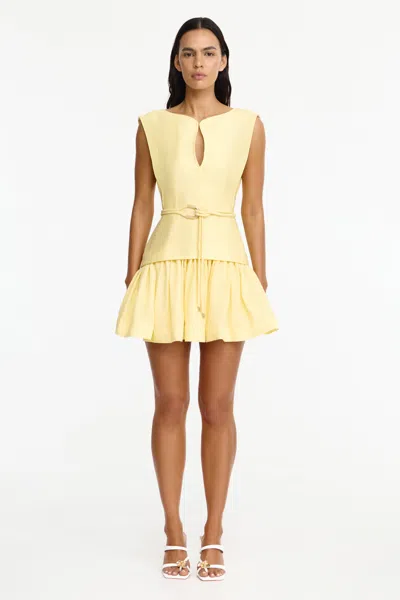 Acler Remly Mini Dress In Yellow