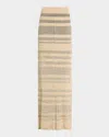 Acler Rendell Ribbed Maxi Dress In Gray