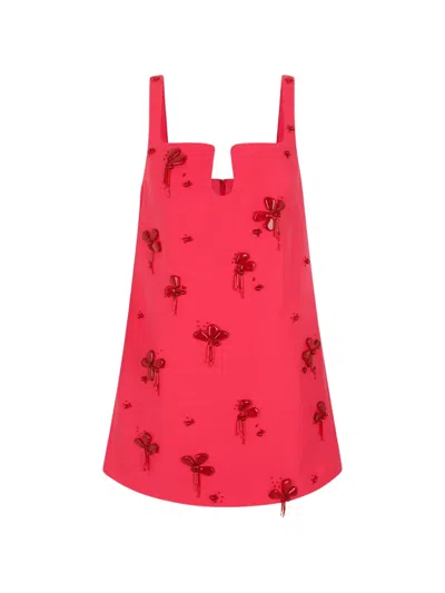 Acler Rex Mini Dress In Pink