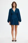Acler Rhodes Mini Dress In Blue