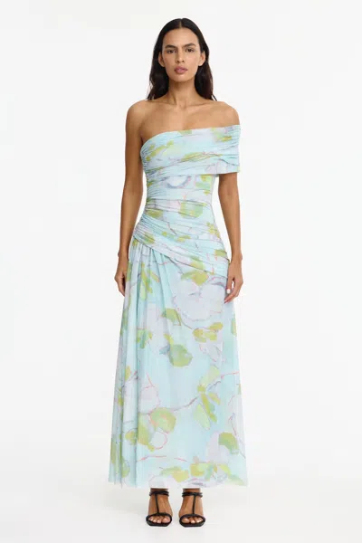 Acler Richdore Maxi Dress In Blue