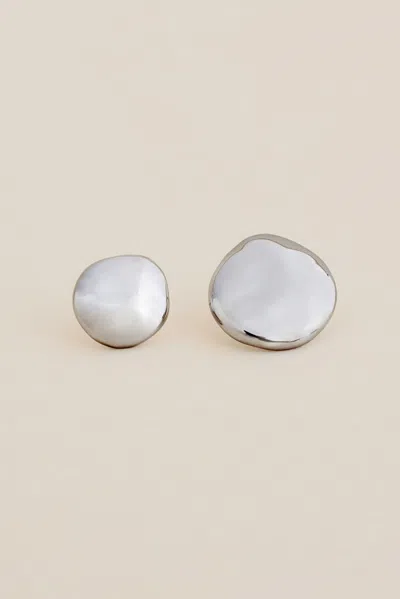 Acler Rivoli Cast Stud Earrings In Silver
