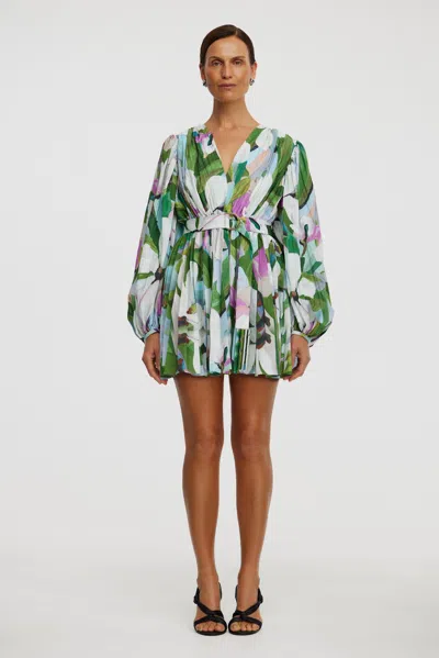 Acler Roade Mini Dress In Green