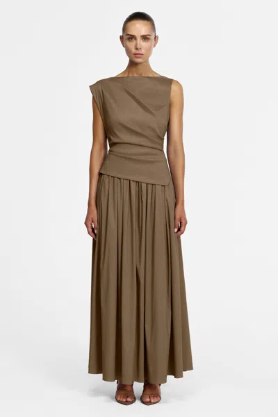 Acler Robakker Maxi Dress In Brown