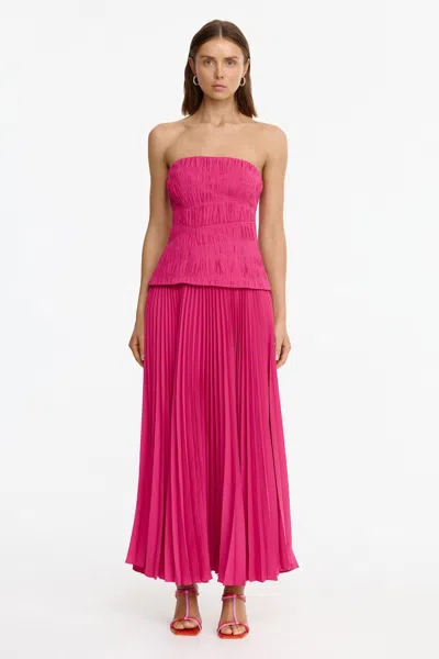 Acler Rockland Midi Dress In Pink
