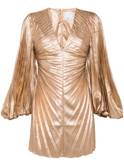Acler Rothbury Mini-dress In Metallic