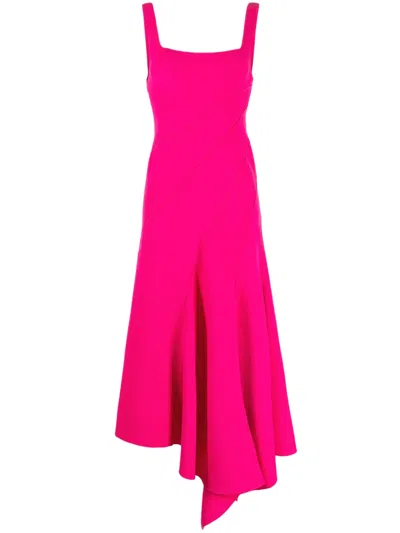 Acler Rowe Square-neck Dress In Pink