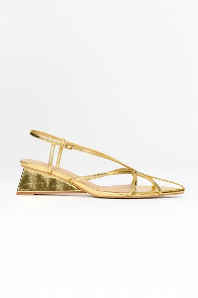 Acler Rubert Heel In Gold