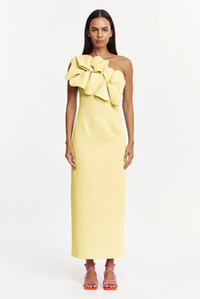 Acler Santani Maxi Dress In Yellow