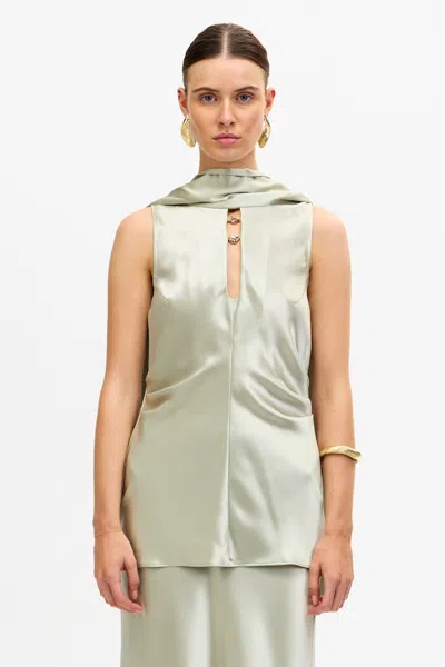 Acler Sharrow Top In Green