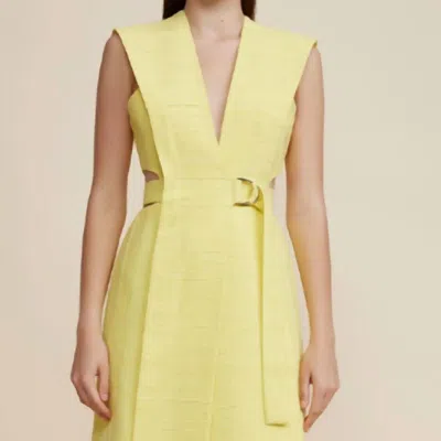 Acler Shefford Dress In Yellow
