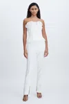 Acler Slim-fit Ivory Ankle-zip Tailored Trousers In Ivory