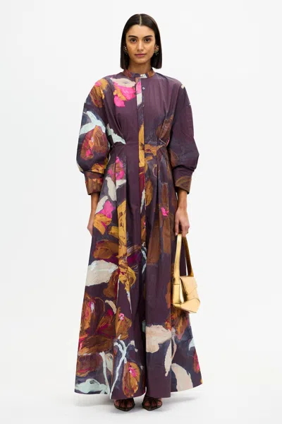 Acler Smitherton Maxi Dress In Purple