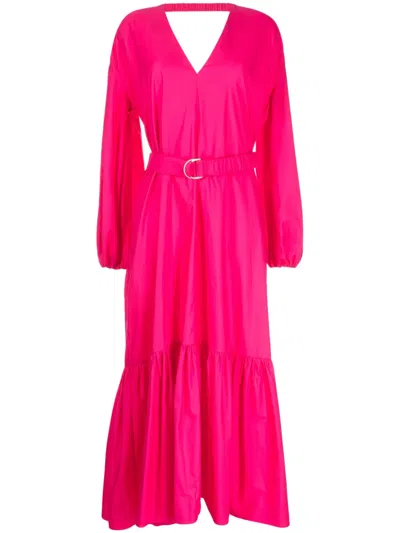 Acler Springer Organic Cotton Maxi Dress In Pink