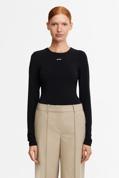 Acler Springhall Top In Black