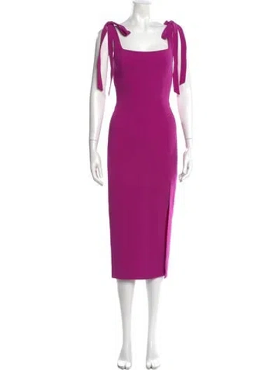 Pre-owned Acler Square Neckline Long Dress In Purple