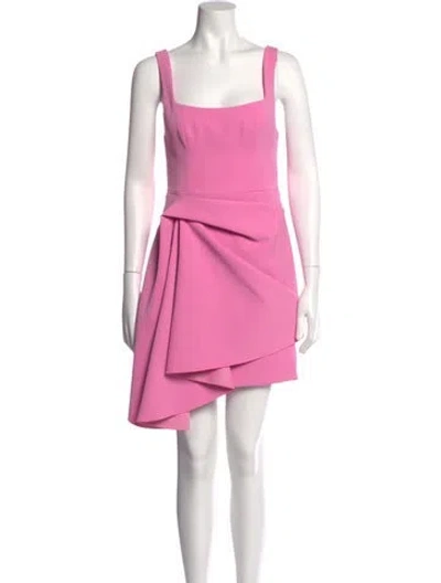 Pre-owned Acler Square Neckline Mini Dress In Pink