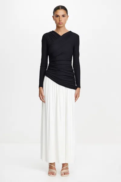 Acler Stanford Midi Dress In Black