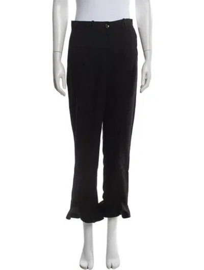 Pre-owned Acler Straight Leg Pants In Black