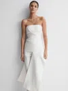 Acler Strapless Panel Top In White