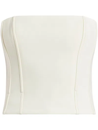 Acler Strapless Top In Nude