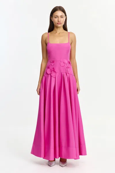 Acler Tanby Maxi Dress In Pink