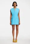 Acler Thrumster Mini Dress In Blue