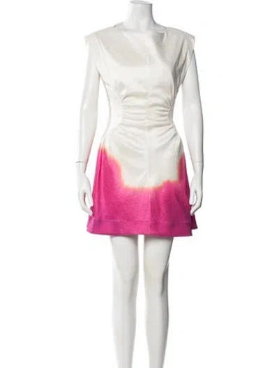 Pre-owned Acler Tie-dye Print Mini Dress In Pink