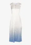 Acler Tifty Elongated Ombre Top In White