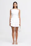 Acler Tremore Mini Dress In White