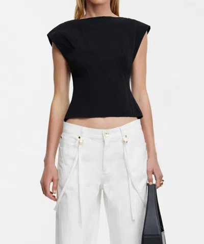 Acler Treven Top In Black