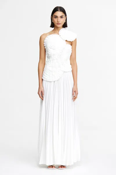 Acler Trusley Maxi Dress In White