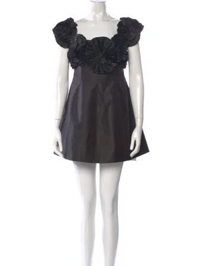 Pre-owned Acler Trusley Mini Dress W/ Tags In Black