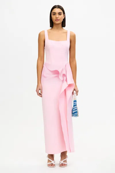Acler Tuthill Midi Dress In Pink
