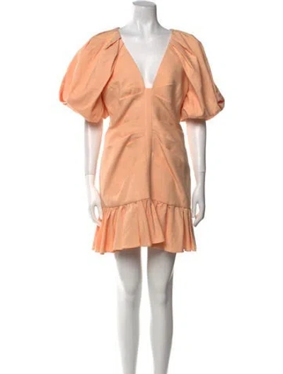 Pre-owned Acler V-neck Mini Dress In Multi