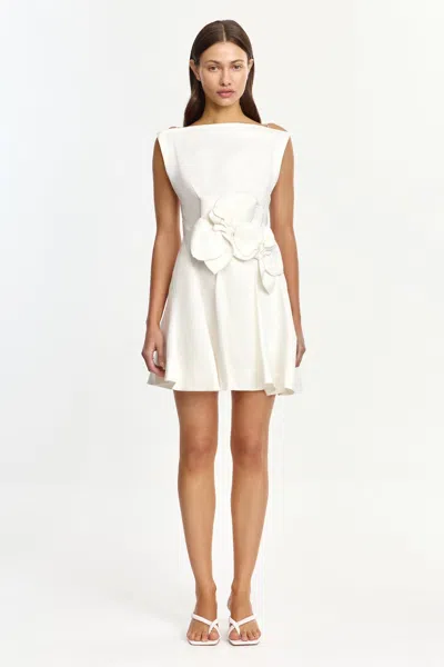 Acler Warra Mini Dress In White