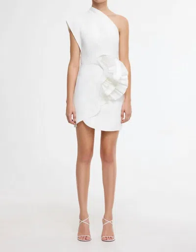 Acler Webster Mini Dress In Ivory In White