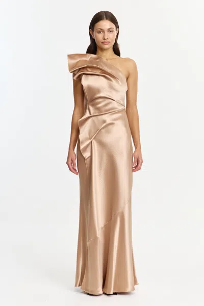 Acler Werona Maxi Dress In Gold