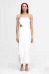 Acler Whitnell Midi Dress In White